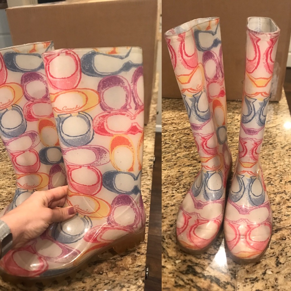 Coach Tall Rain Boots